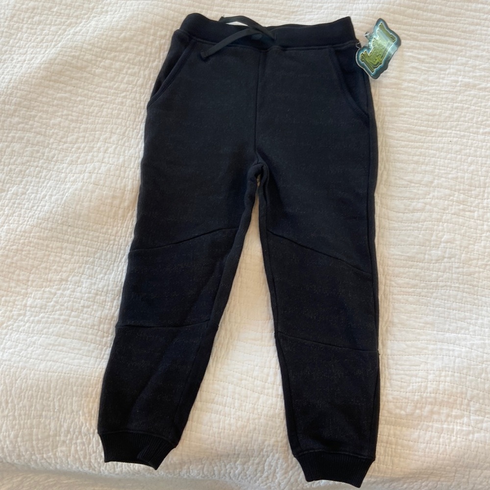 Brand new boys black Kapital K boys sweatpants size 6